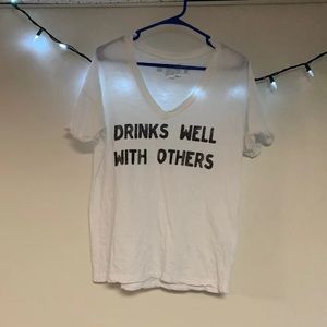 V-neck novelty T-shirt